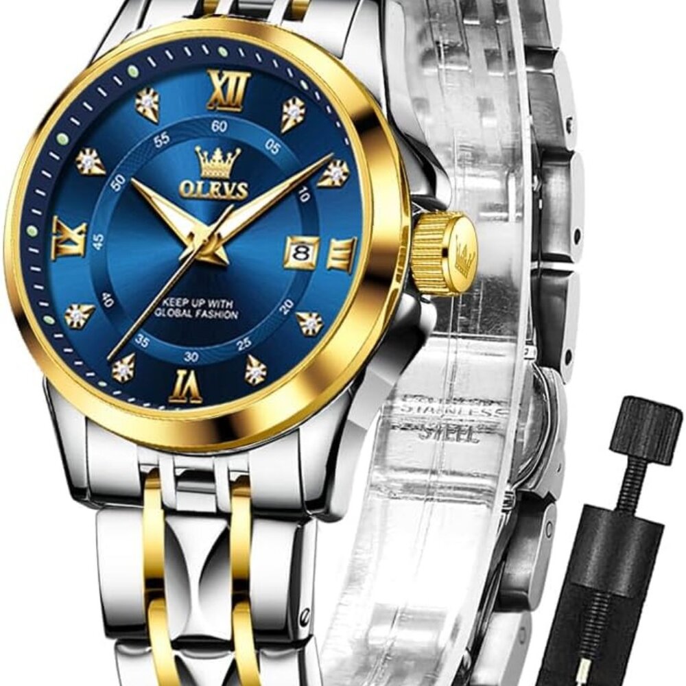 Watch Women,Watches For Women,Luxury Casual Stainless Steel Women's Wrist Watche